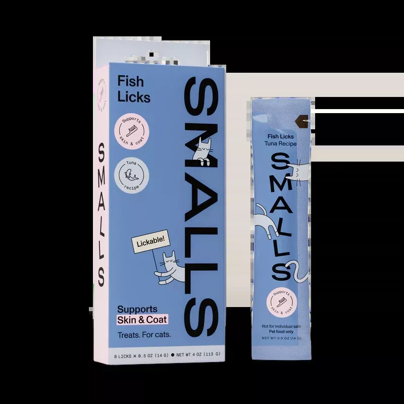 Smalls Lickable Treats 8 Pack - Fish Licks Tuna Recipe 4oz