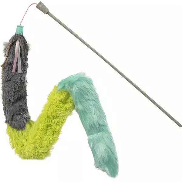 Smartykat Crazy Catch Breakaway Plush Catnip Wand Toy for Cats