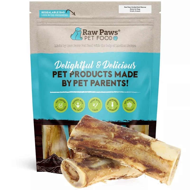 Smoked Beef Marrow Bones for Dogs, 5-inch – 8-ct