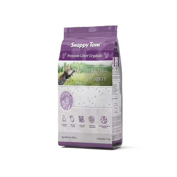 Snappy Tom Crystal Cat Litter - Lavender