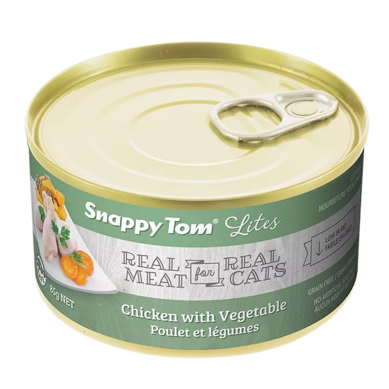 Snappy Tom – Lites – Chicken & Vegetable Canned Cat Food (85g)
