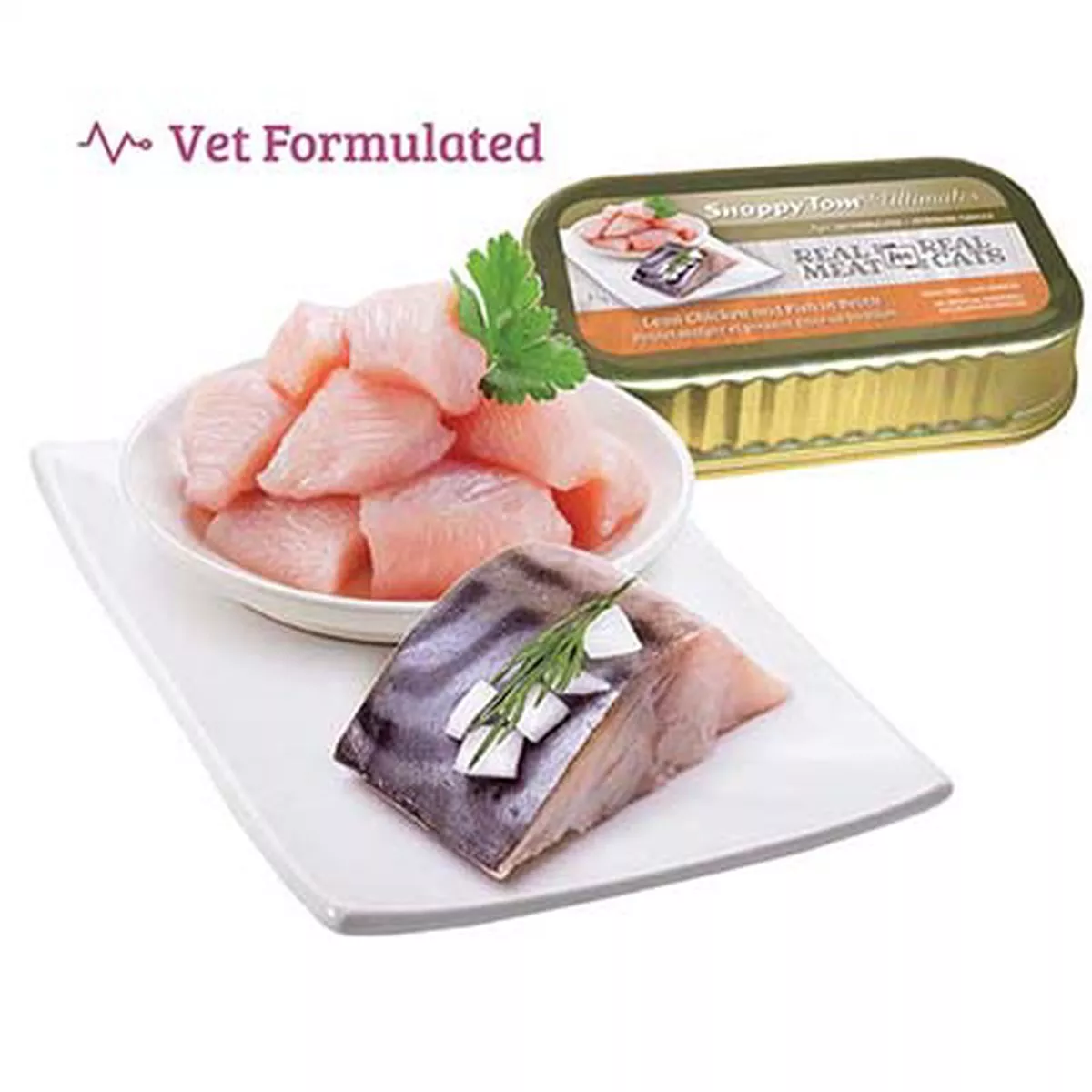 Snappy Tom Ultimates Lean Chicken and Fish in Broth Canned Cat Food