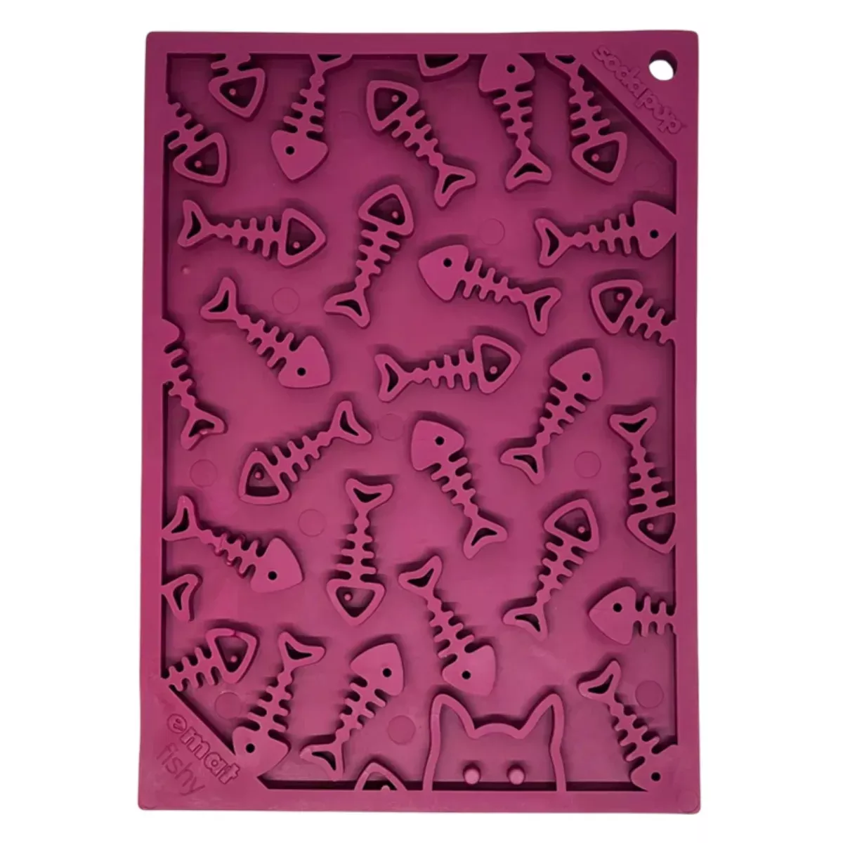 SodaPup eMat Enrichment Lick Mat for Pets - Fishy Design