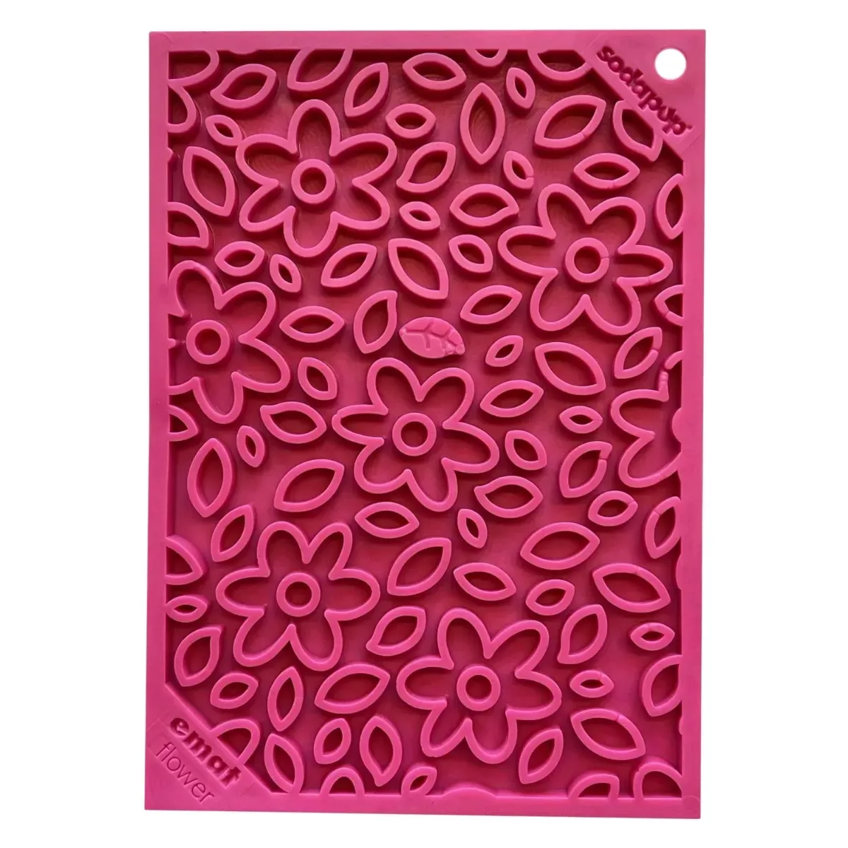 SodaPup eMat Enrichment Lick Mat for Pets - Flower Power Design