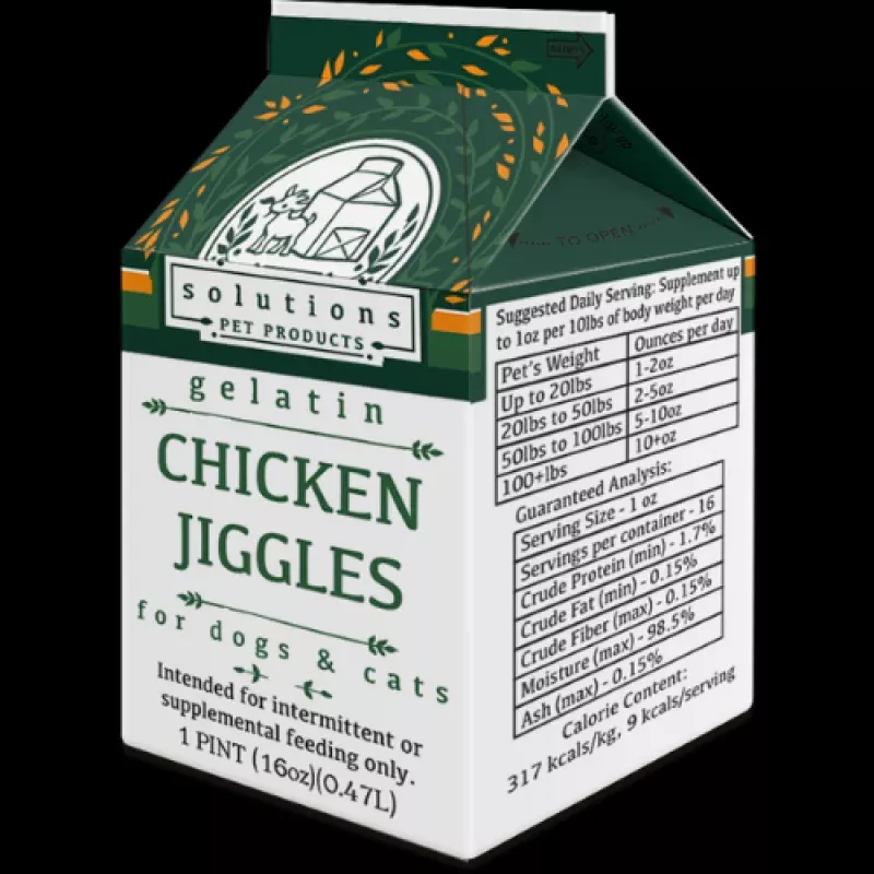 Solutions Pet Products Chicken Jiggles for Dogs and Cats 16oz