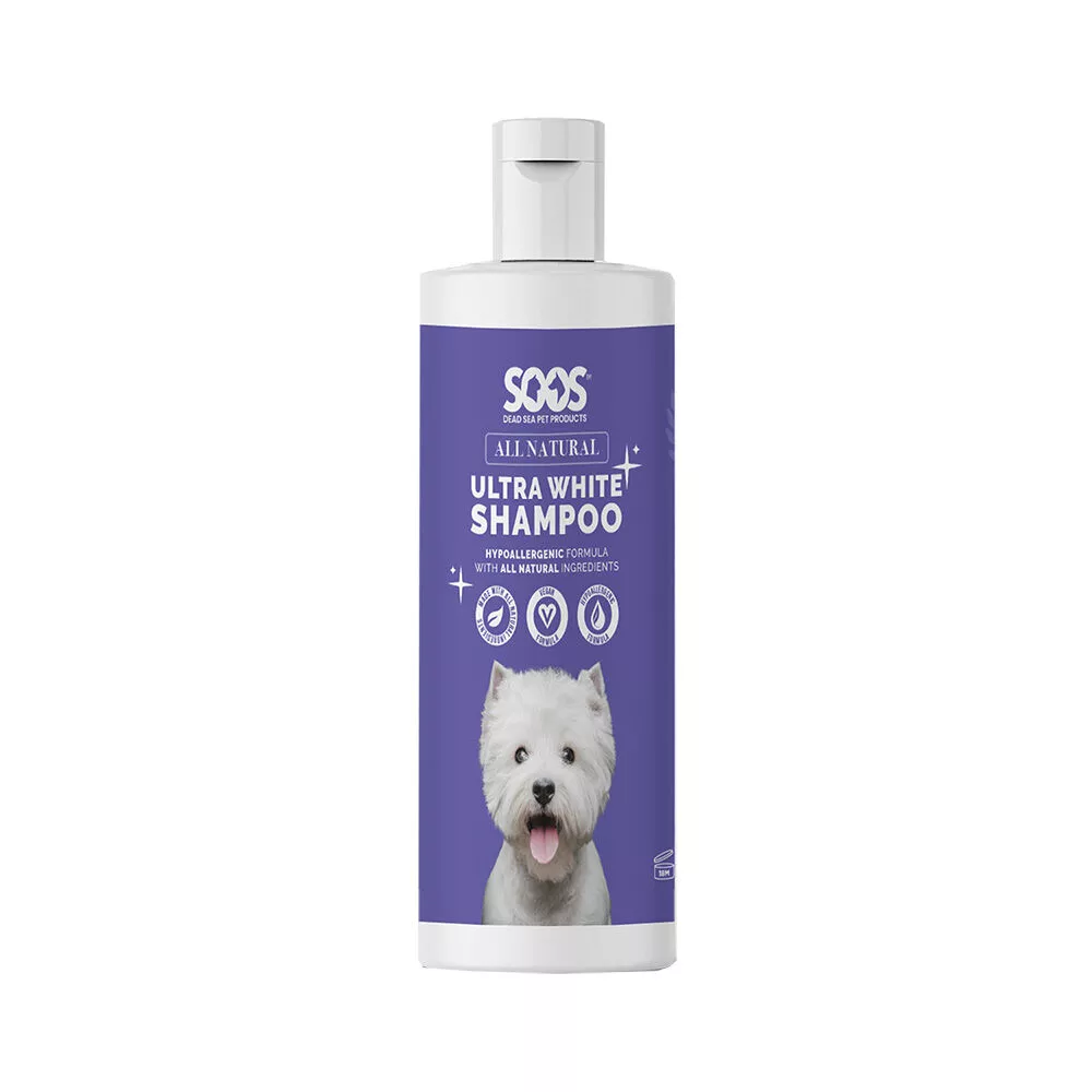 Soos, All Natural Ultra White Hypoallergenic Shampoo