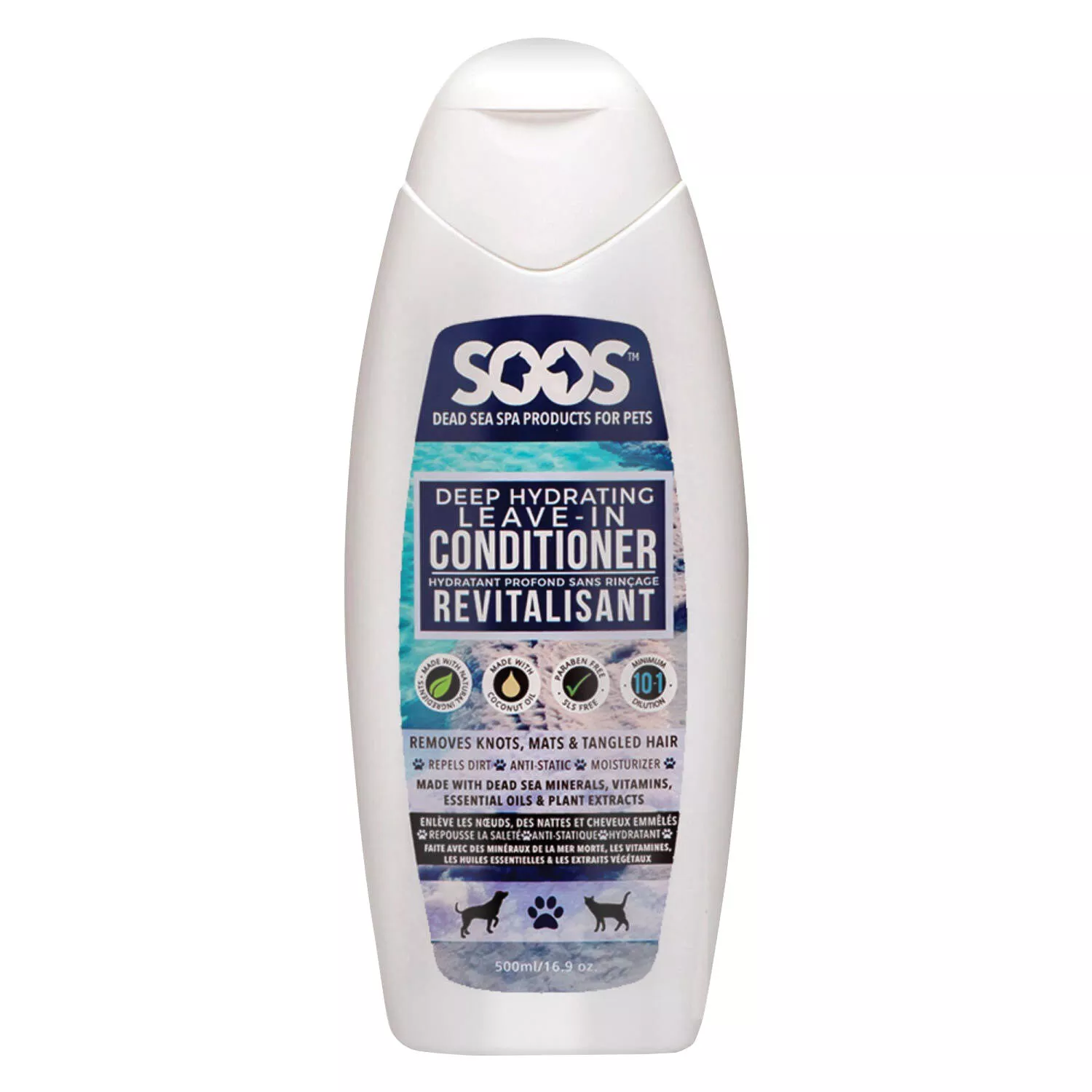 Soos Pets, Deep Hydrating Leave-In Pet Conditioner - 500ML