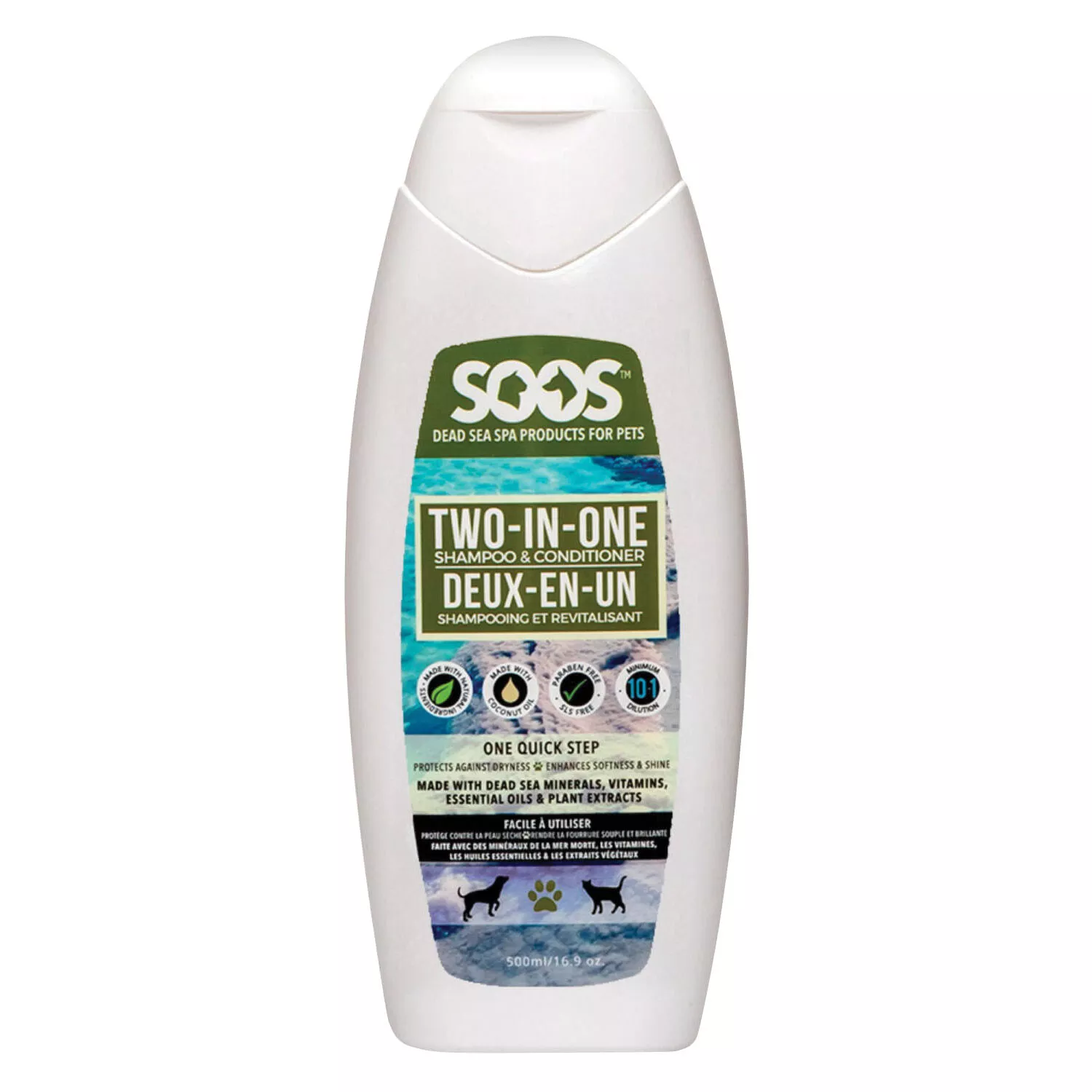 Soos Pets, Two-In-One Pet Shampoo & Conditioner - 500ML