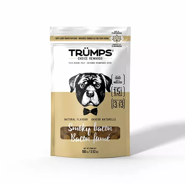 Spark Pet Products TRÜMPS Choice Rewards Dog Treats – Natural Smoky Bacon