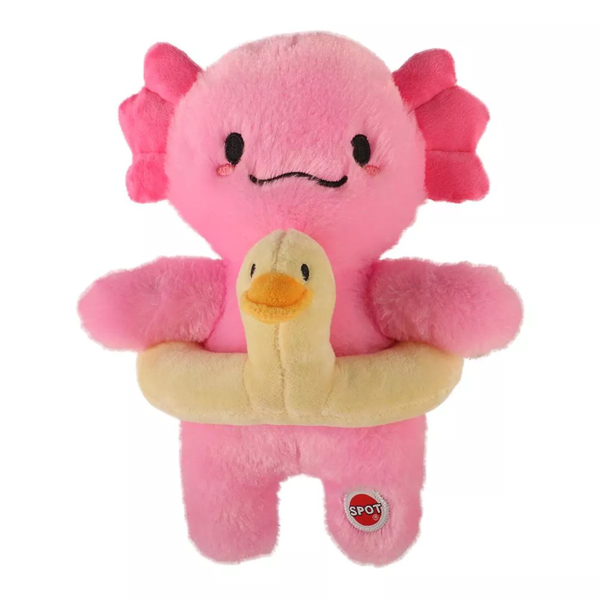 Spot Axolotl With Duck Floaty Plush Dog Toy