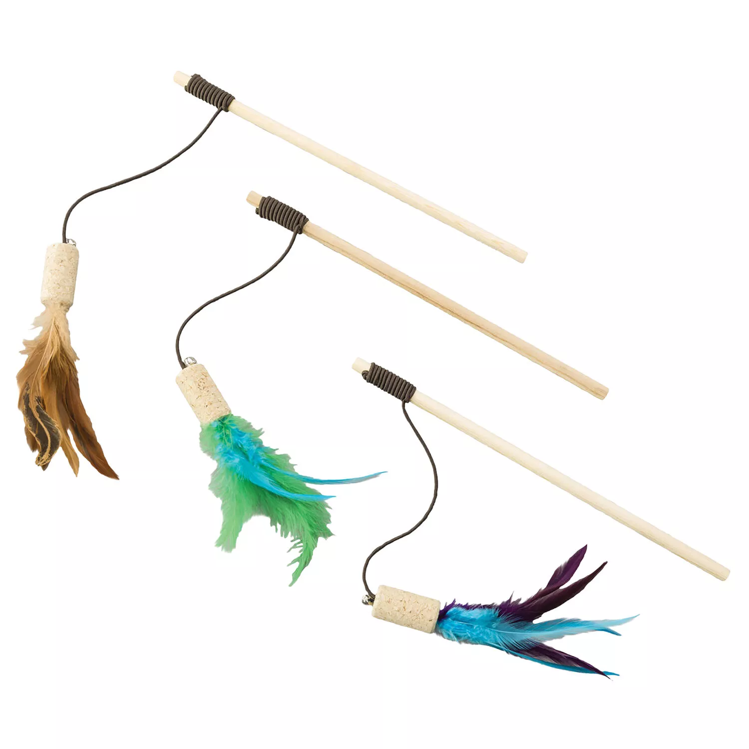 SPOT, Cork Teaser Wand w/Feather