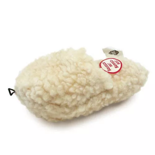 Spot, Fleece Dog Toy Slipper Natural, 1 Count / 8 Inches