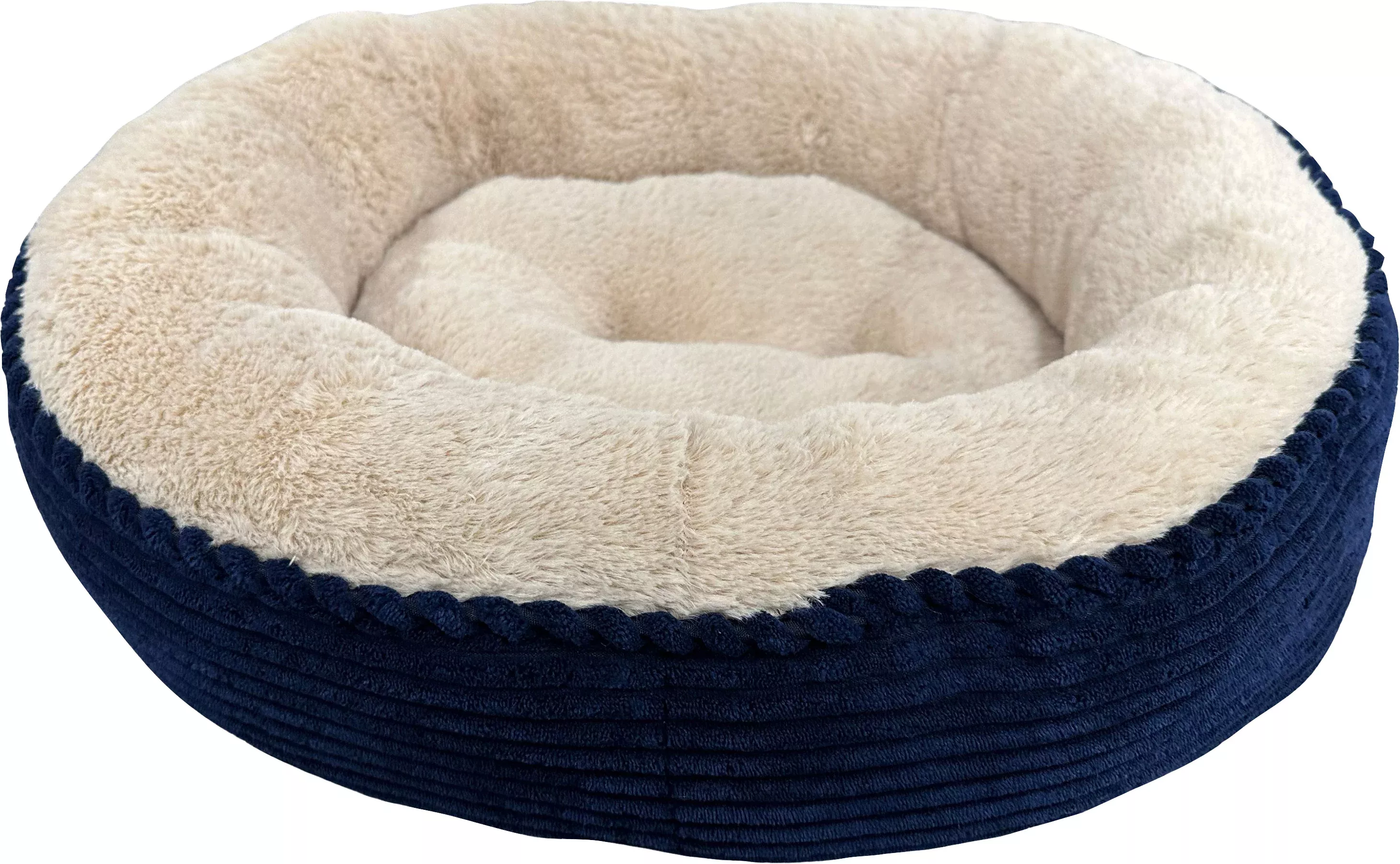 Spot Sleep Zone Round Rib Corduroy Bed