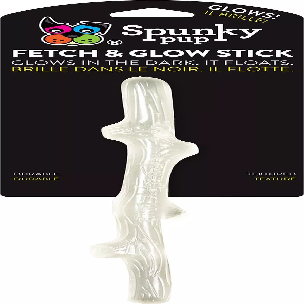 Spunky Pup Fetch and Glow Stick Dog Toy
