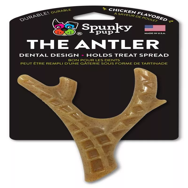 Spunky Pup – Hard Chew Nylon Antlers – Made in the USA – The Antler – Elk