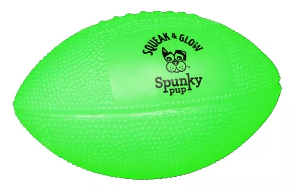 Spunky Pup Squeak & Glow Football