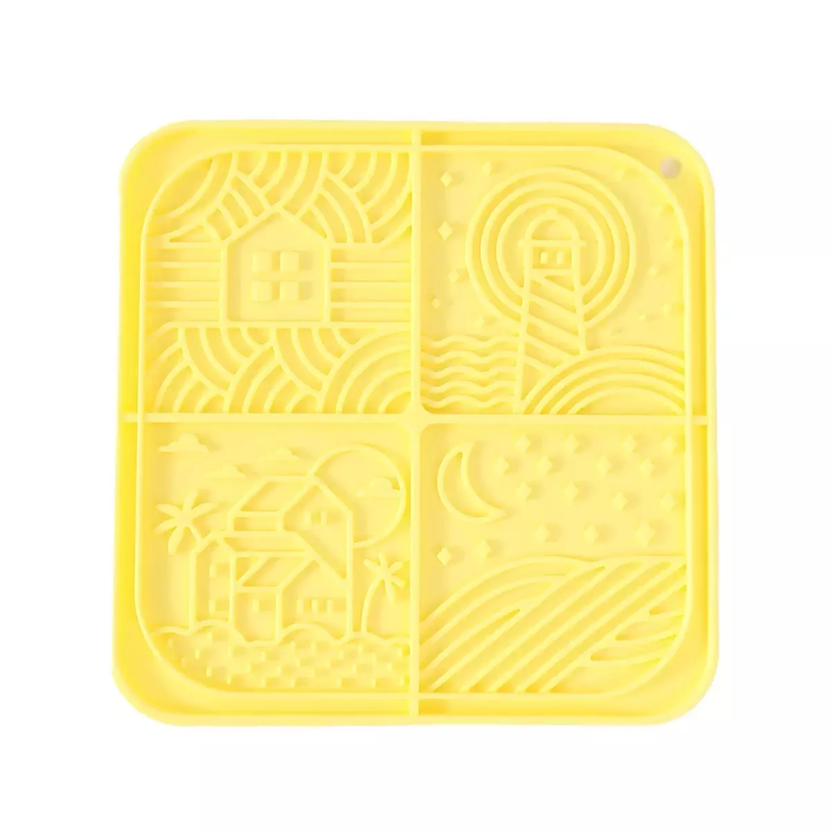 Square Slow Feeder Lick Mat