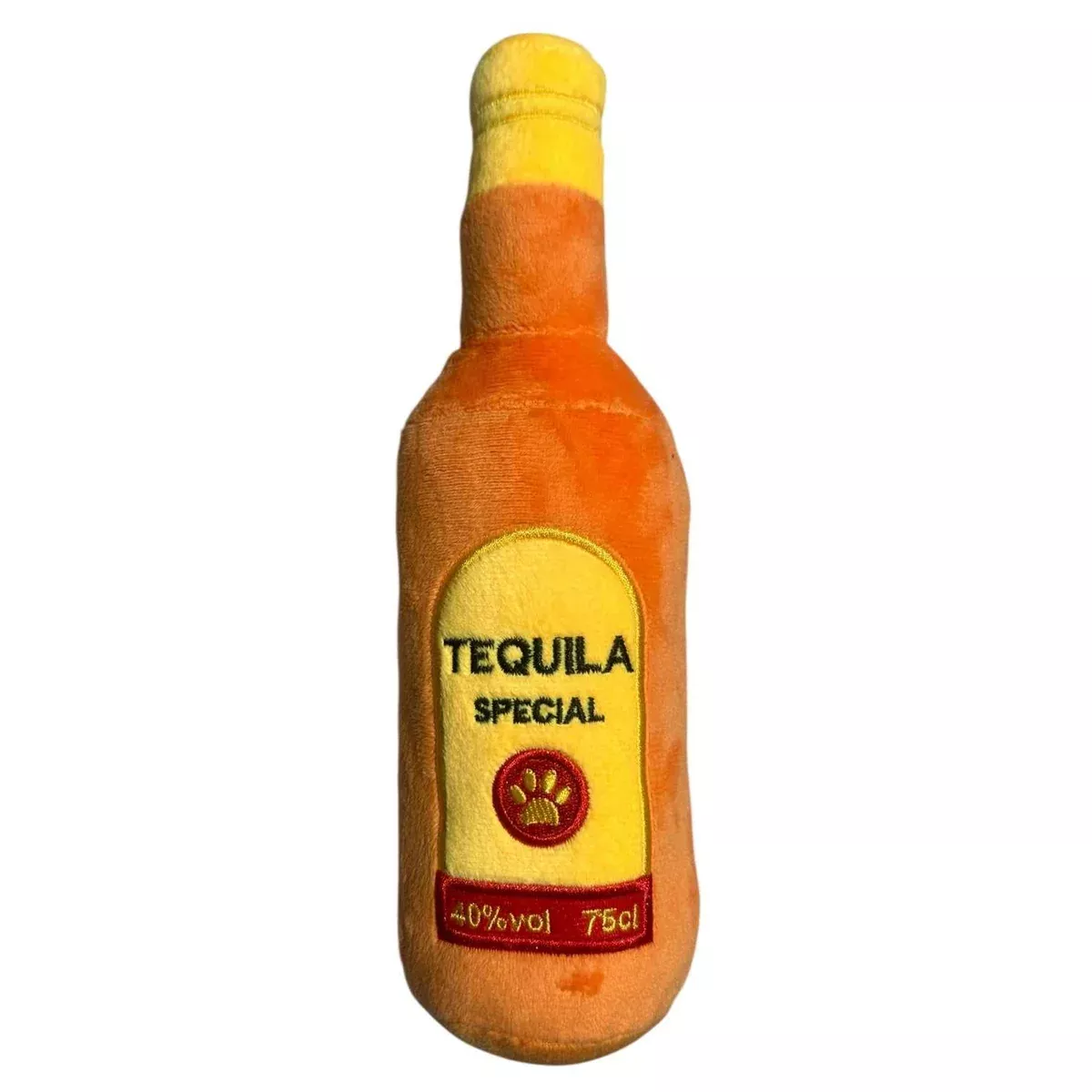 Squeaky Tequila Plush Dog Toy - Glow Pups