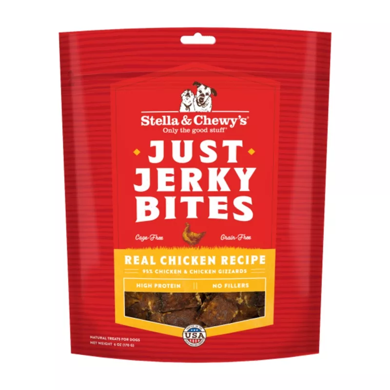 Stella & Chewy’s 6 oz Stella & Chewys Dog Just Jerky Bites Chicken Treats