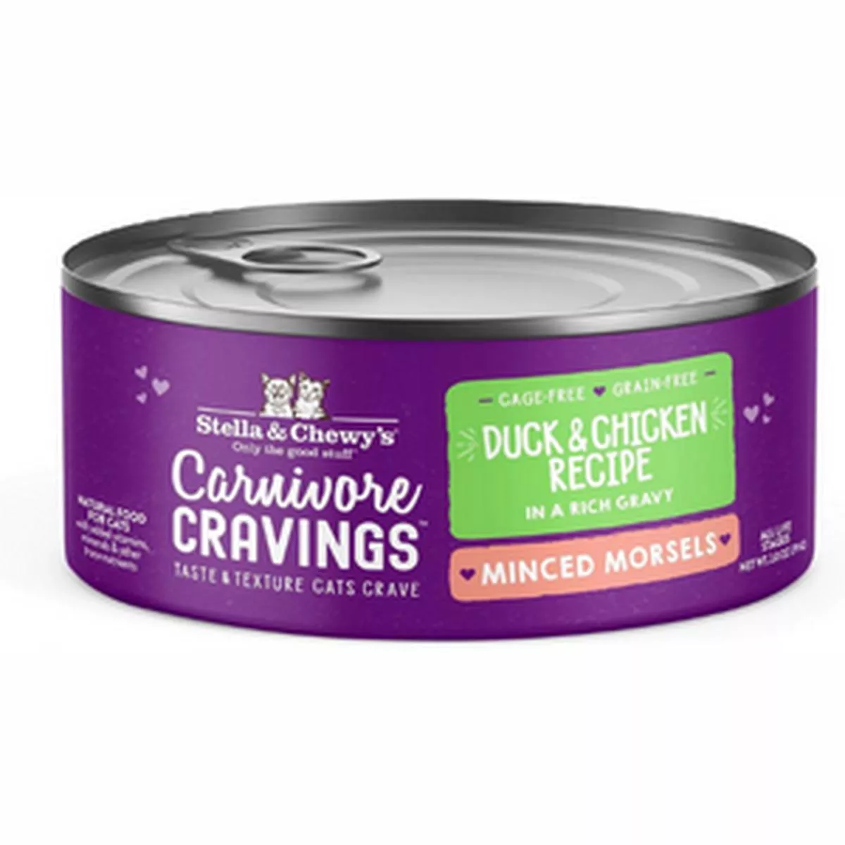 Stella & Chewy's Carnivore Cravings Cage-Free Duck & Chicken Flavored Minced Wet Cat Food