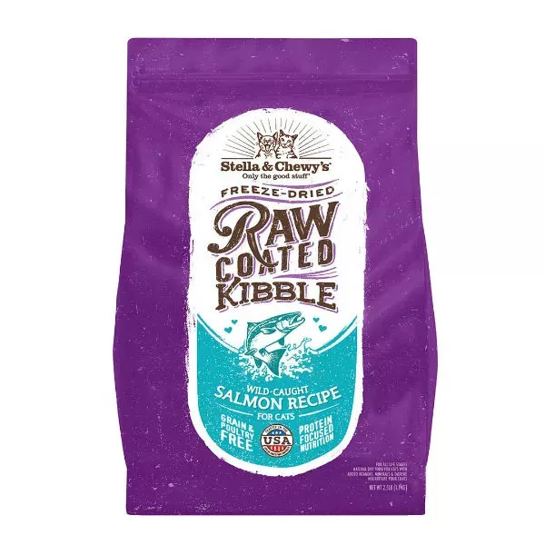 Stella & Chewy's Raw Coated Kibble for Cats - Wild-Caught Salmon Recipe