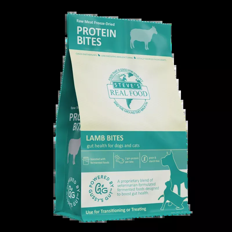 Steve's Lamb Protein Bites – Freeze-Dried Gut Health Treats for Dogs and Cats