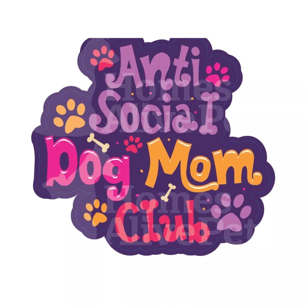Sticker Pack - Anti-Social Dog Mom Club