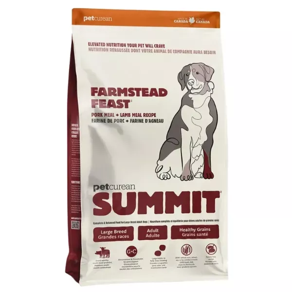 Summit Farmstead Feast Pork Meal & Lamb Meal Recipe for Large Breed Adult Dogs