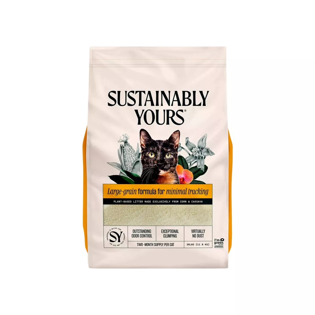 Sustainably Yours Corn & Casava Clumping Cat Litter