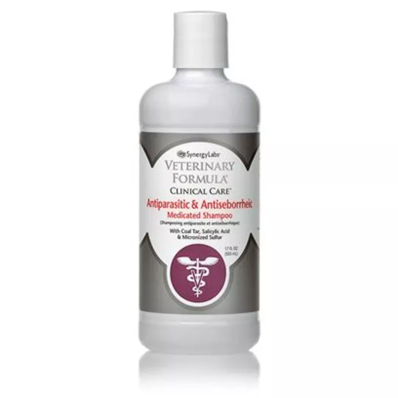 Synergy Labs Veterinary Formula Clinical Care Antiparasitic & Antiseborrheic Shampoo for Dogs16oz