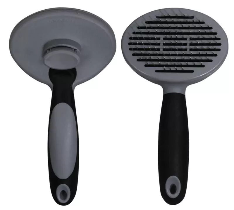 Tail Tamer Self Cleaning Brush Charcoal