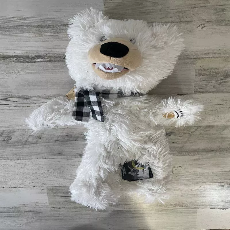 Tall Tails 20 Stuffless Polar Bear Dog Tug Toy