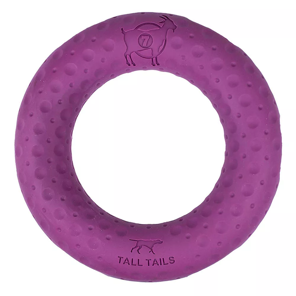 Tall Tails, GOAT Rubber Ring - 7" - Toss Dog Toy
