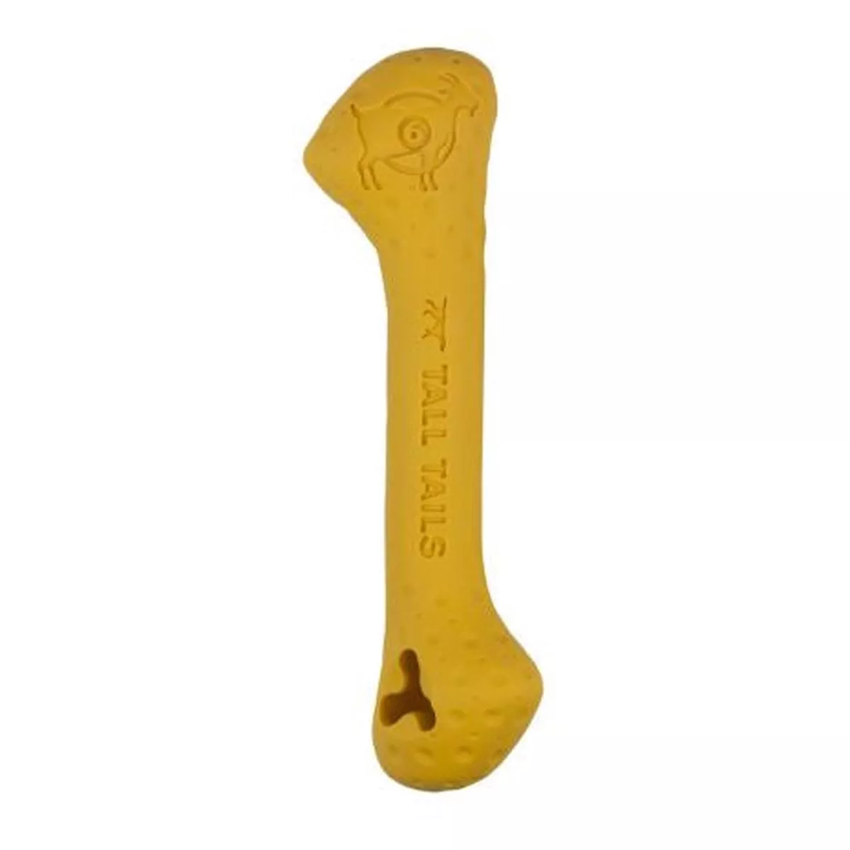 Tall Tails Goat Sport Bone Yellow 6″ Dog Toy
