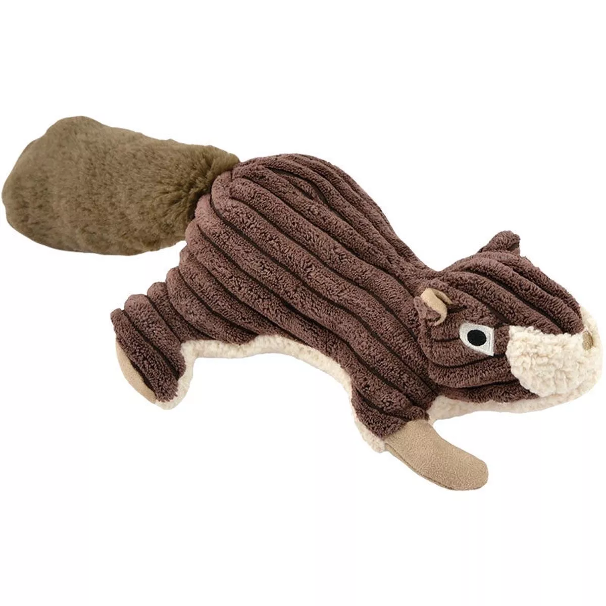 Tall Tails Squirrel with Squeaker Plush Dog Toy 12″