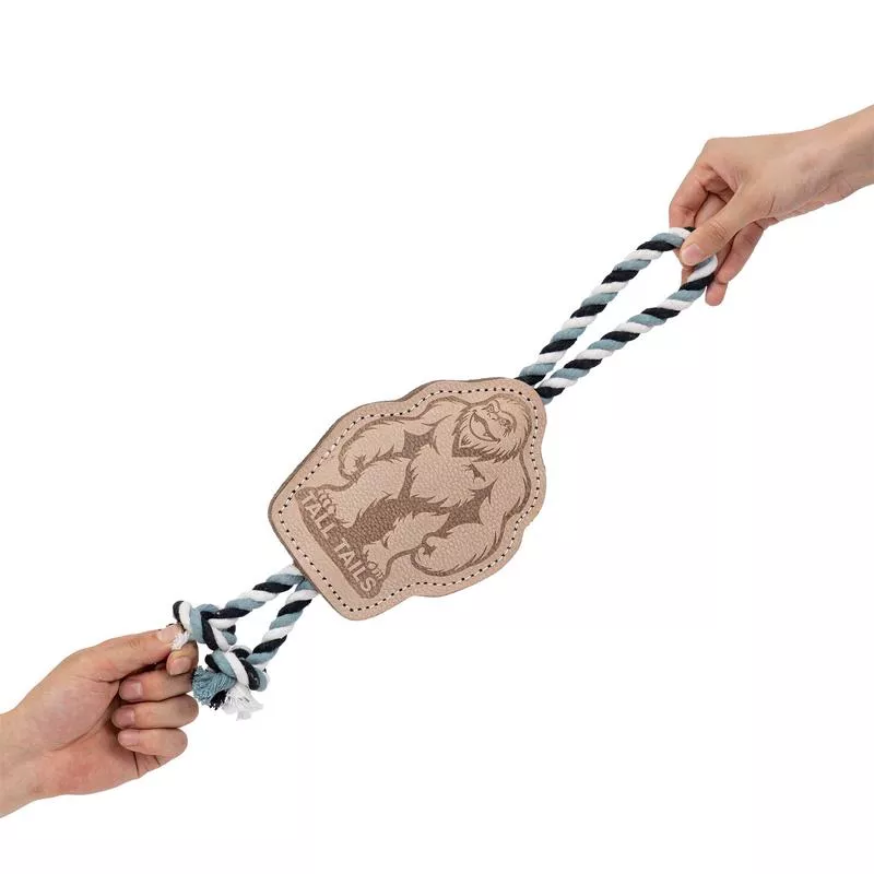 Tall Tails – Tall Tails Natural Leather Big Foot Tug Dog Toy