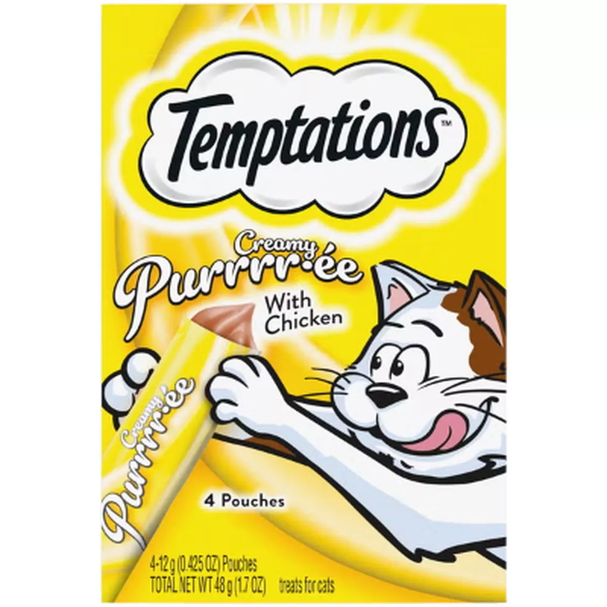 Temptations Purrr-ee Lickable Chicken Cat Treats
