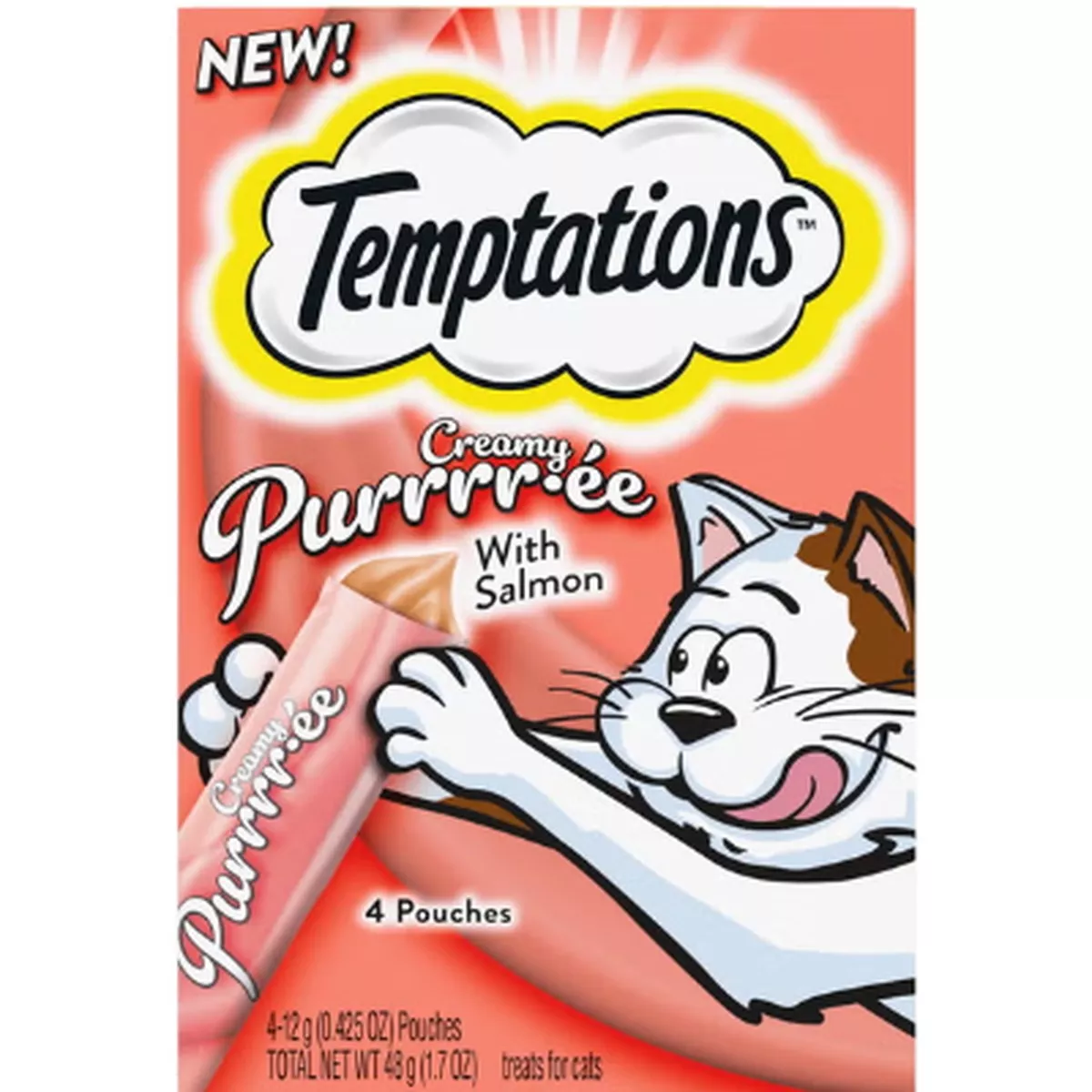 Temptations Purrr-ee Lickable Salmon Cat Treats