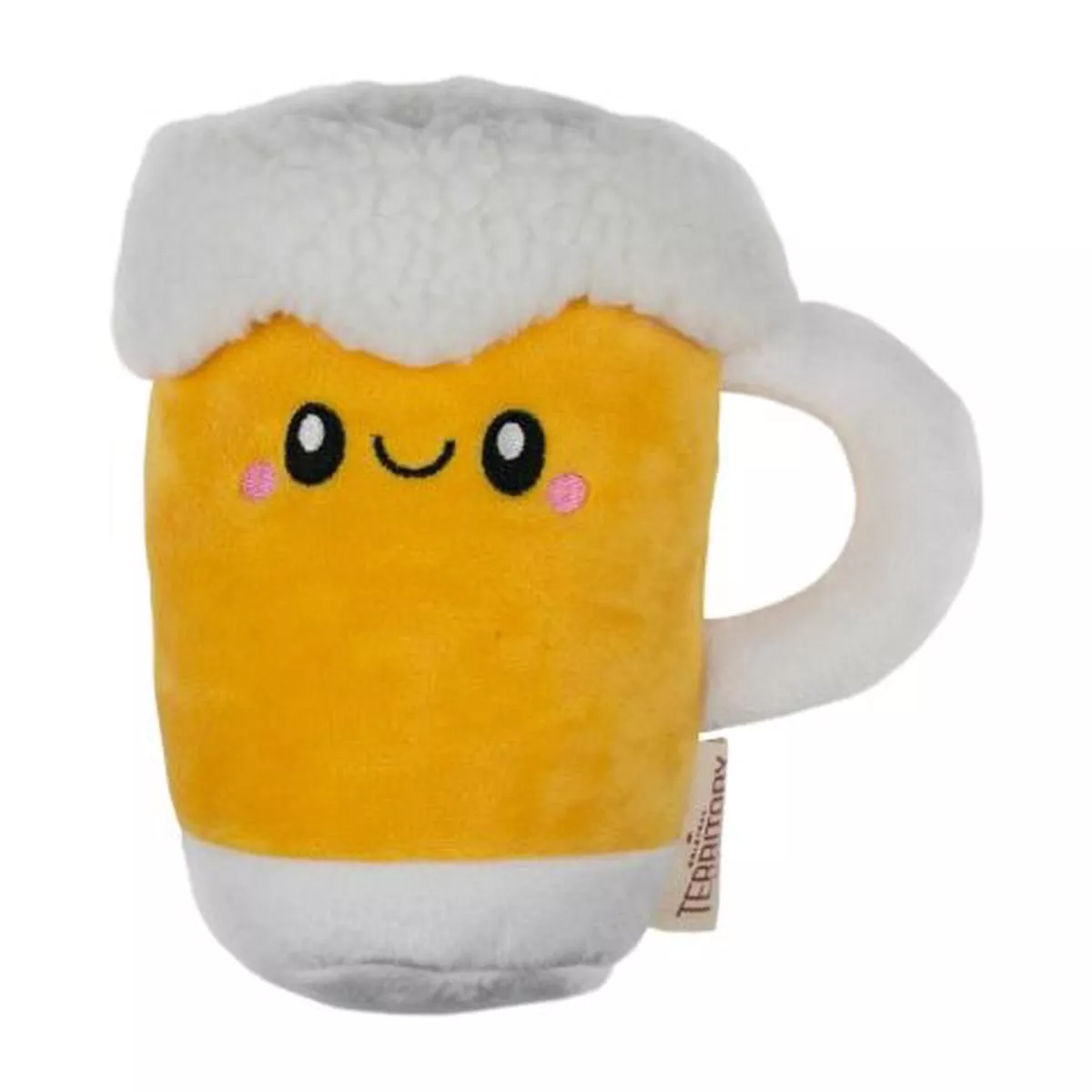 Territory Beer With Squeaker Plush Dog Toy