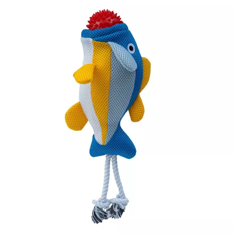 Territory Dog 2-in-1 Toy Yellow Fish - 10 inches