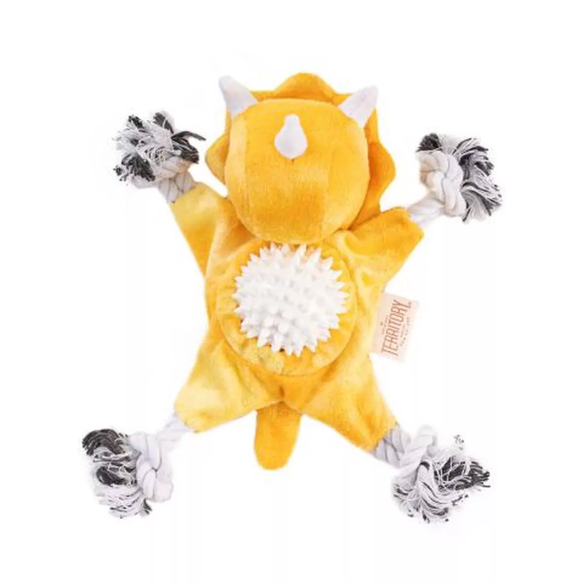 Territory Triceratops 2-in-1 Fetch Tug Dog Toy
