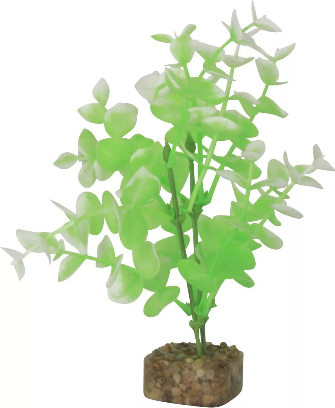 Tetra GloFish Multi Color Aquarium Plant Green/White Med