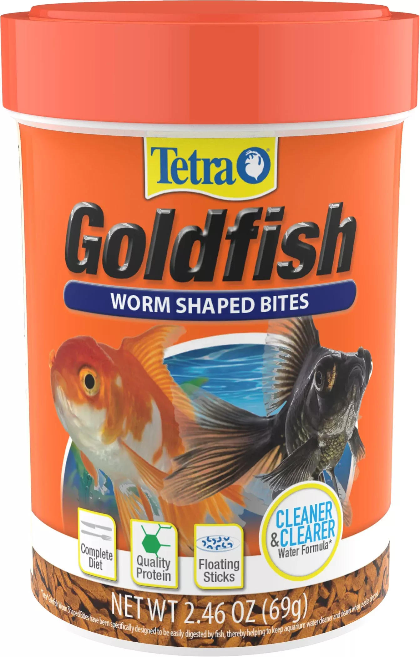 Tetra Goldfish Worm Shaped Bites