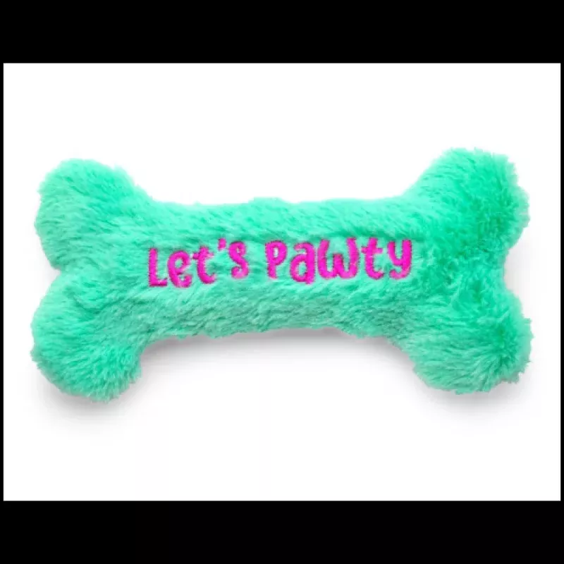 Thoozypet Birthday Bone Plush Dog Toy