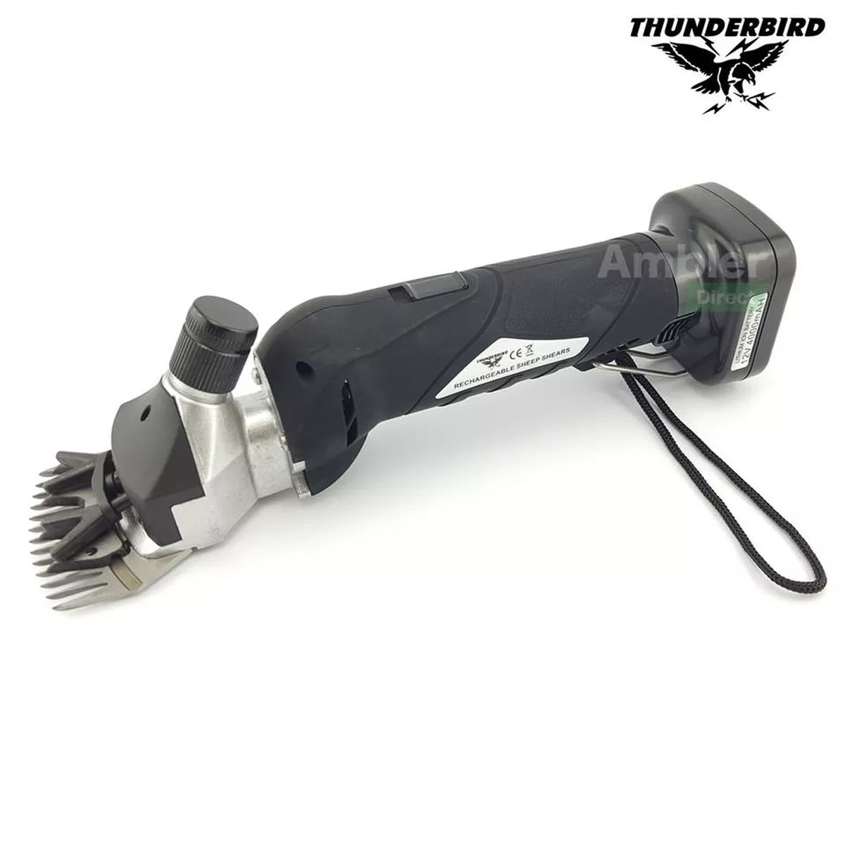 Thunderbird Shearing 12 Volt Cordless Rechargeable Sheep Shearing Hand-Piece