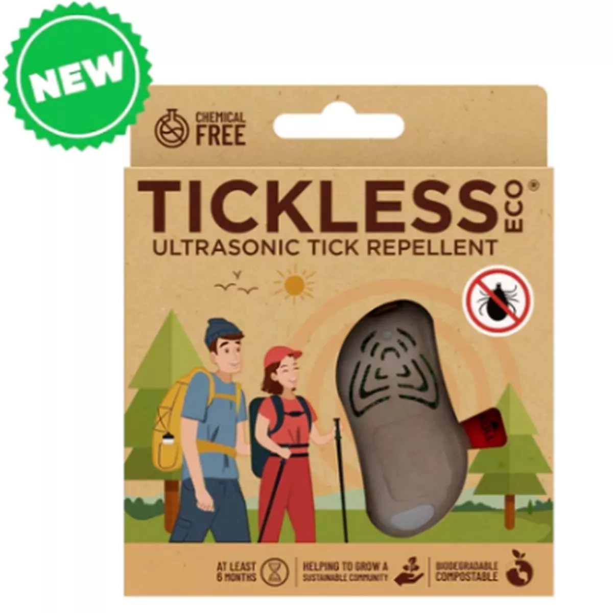 Tickless EcoHuman Ultrasonic Tick Repeller for People