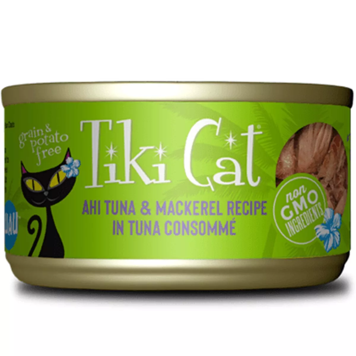 Tiki Cat Ahi Tuna and Mackerel in Tuna Consomme Canned Cat Food