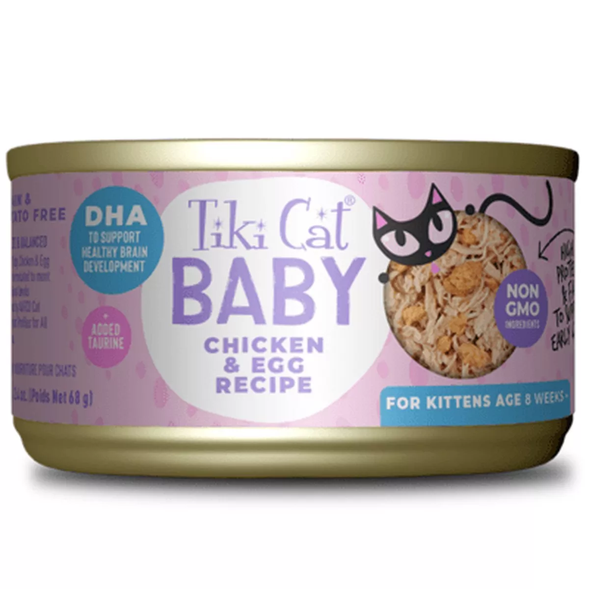 Tiki Cat Baby Chicken and Egg Canned Kitten Food