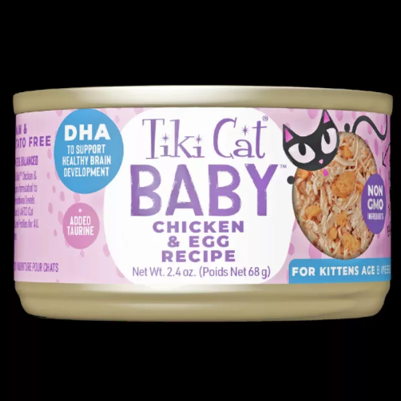 Tiki Cat Baby Chicken & Egg Whole Foods Recipe Canned Cat Food