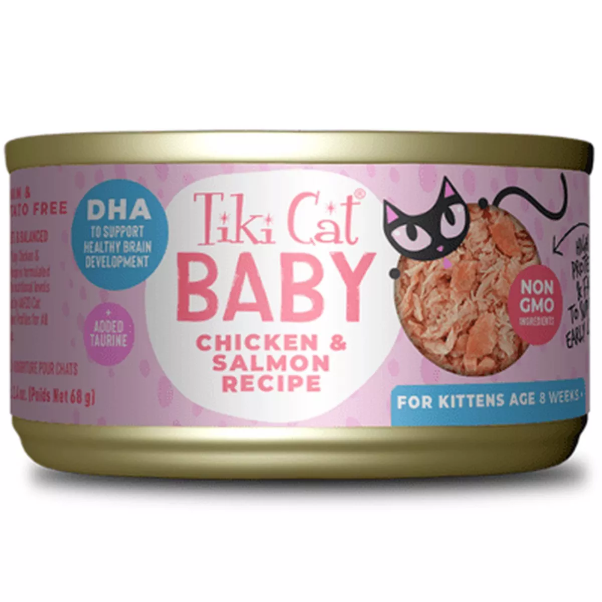 Tiki Cat Baby Chicken and Salmon Canned Kitten Food